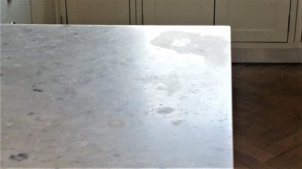 ETCH MARKS ON MARBLE