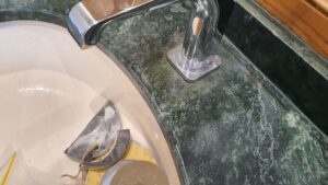 Repaired Marble Vanity Top